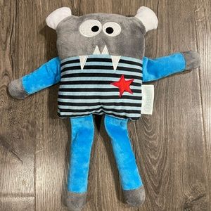 Beddy's Buddies Plush Blue Gray Monster Toy